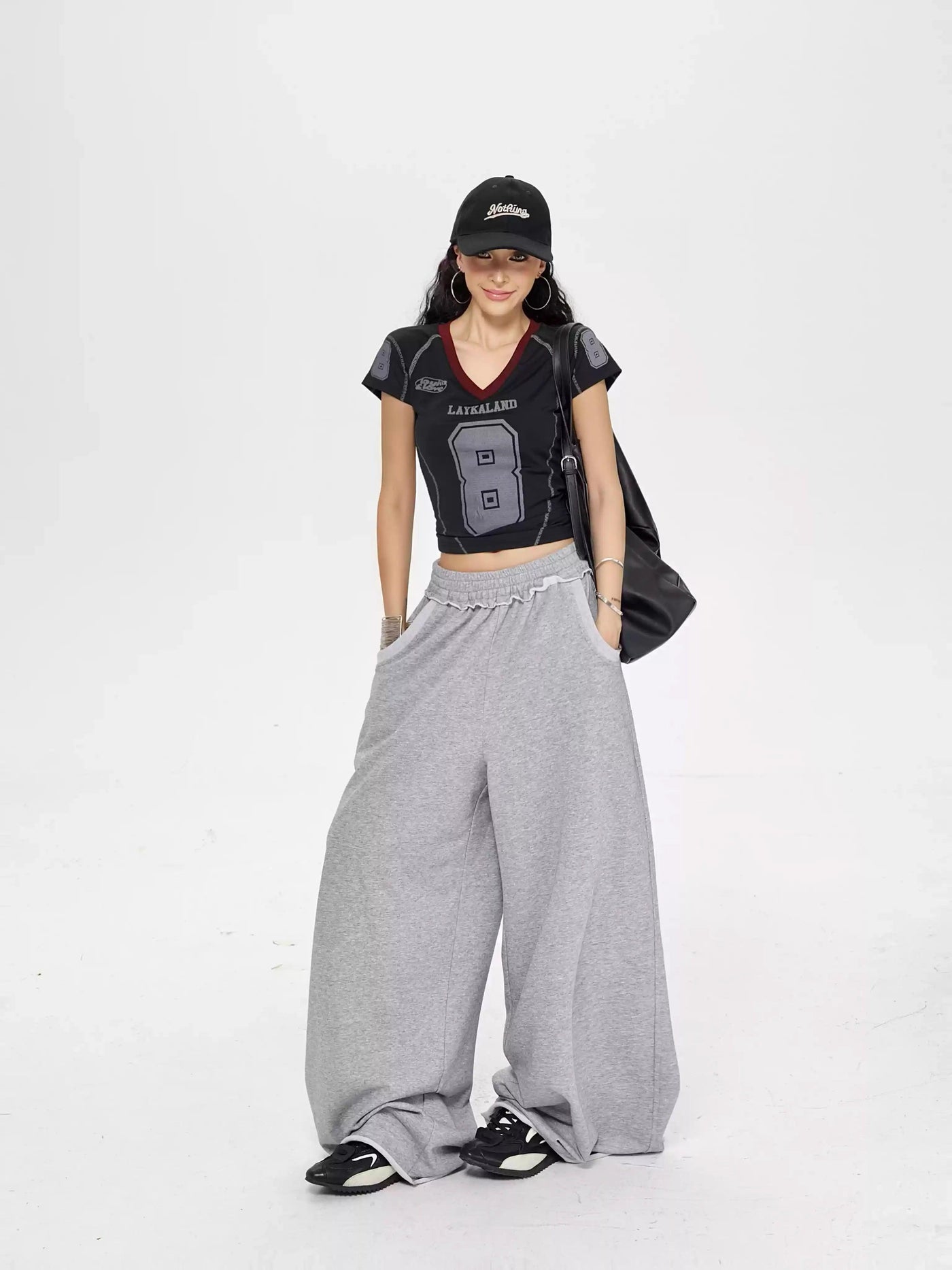 Zero Sports Slim Fit V-Neck T-Shirt-korean-fashion-T-Shirt-Zero's Closet-OH Garments