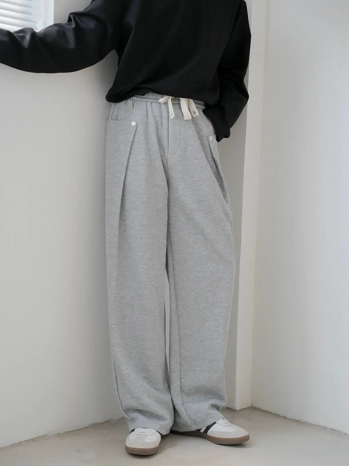 Zhou Adjustable Comfty Fit Sweatpants-korean-fashion-Pants-Zhou's Closet-OH Garments