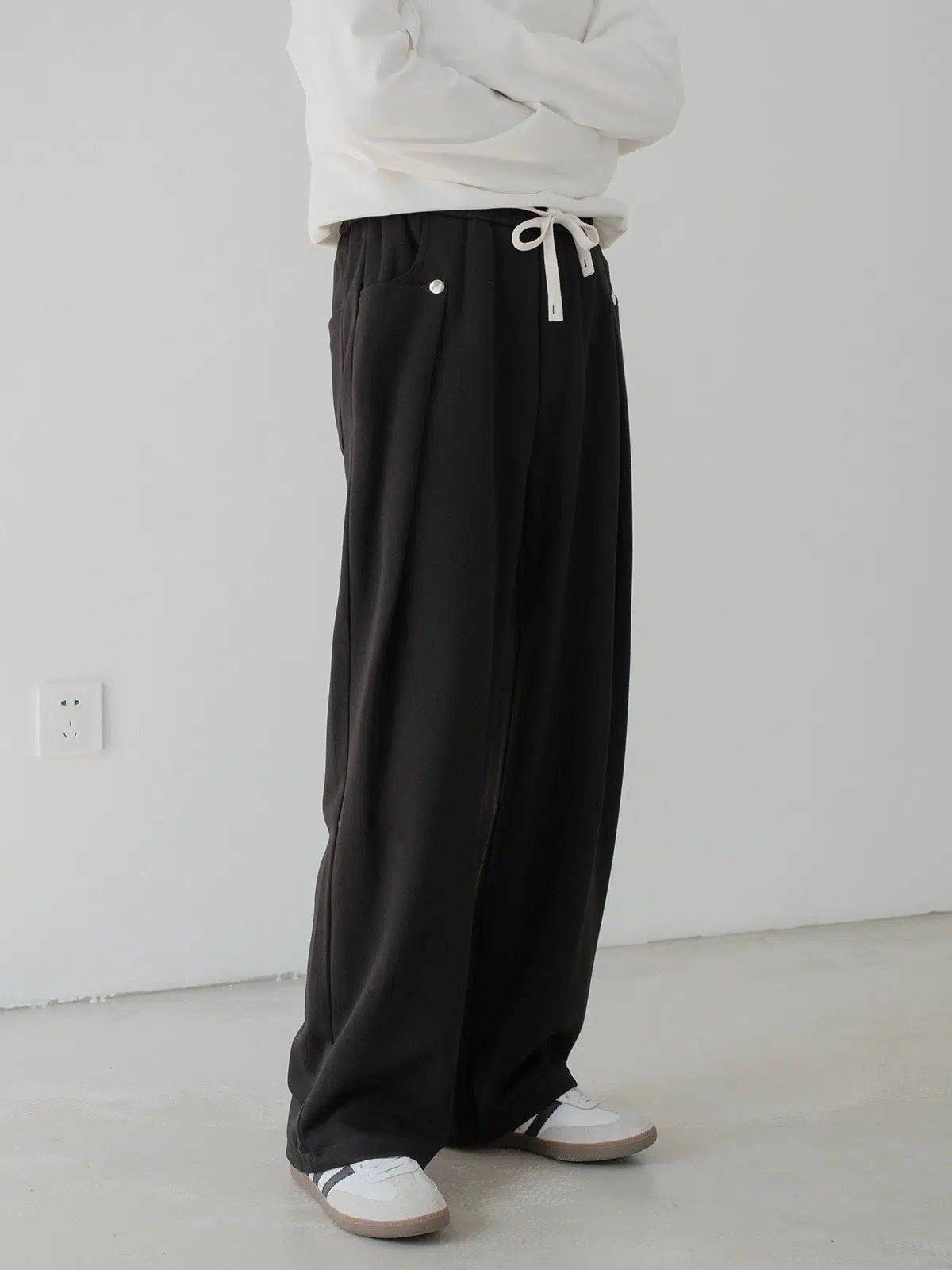 Zhou Adjustable Comfty Fit Sweatpants-korean-fashion-Pants-Zhou's Closet-OH Garments