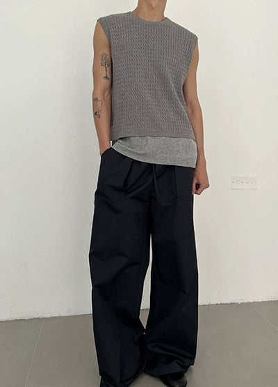 Zhou Adjustable String Big Pockets Pants-korean-fashion-Pants-Zhou's Closet-OH Garments