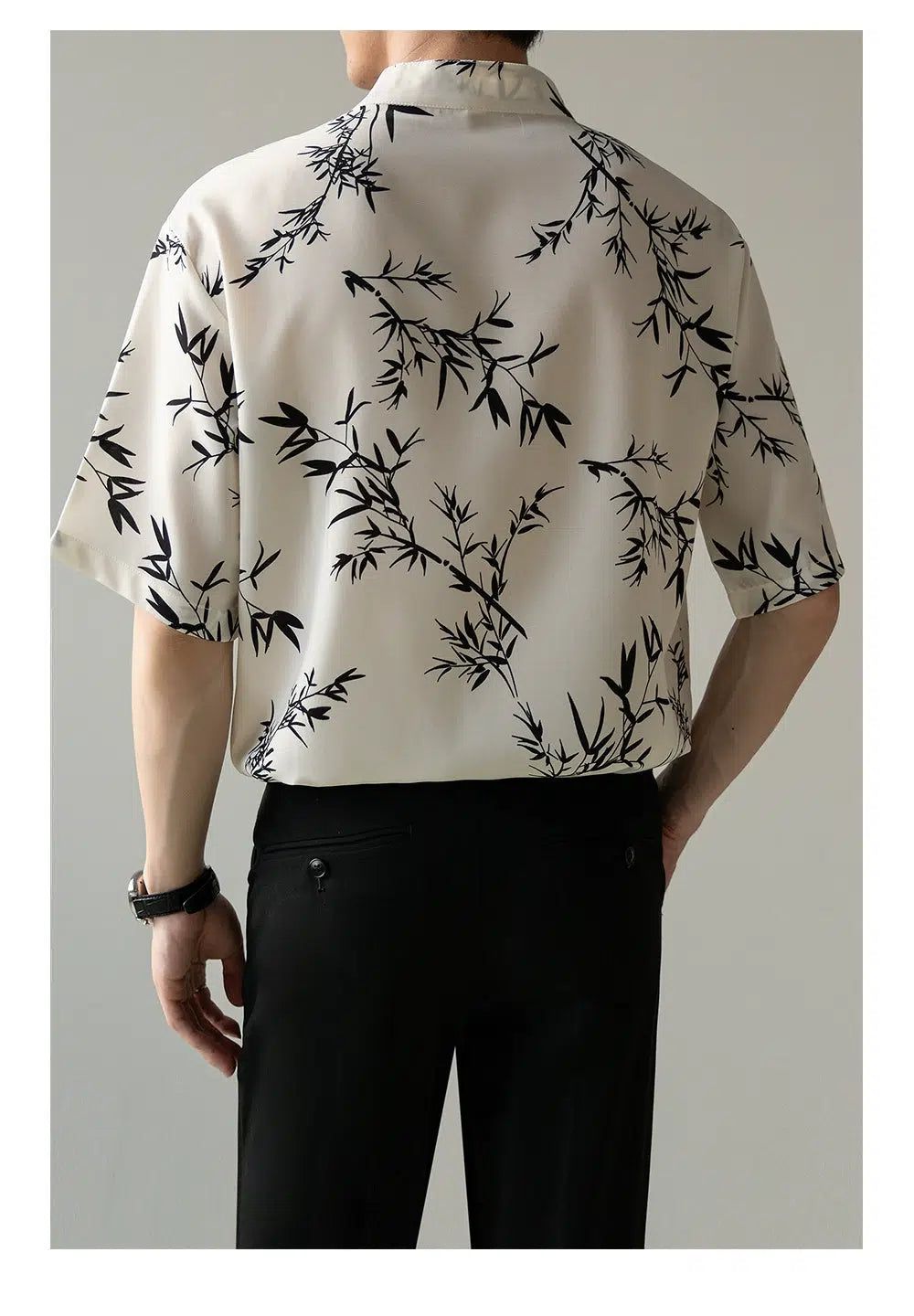 Zhou Bamboo Leaf Shirt-korean-fashion-Shirt-Zhou's Closet-OH Garments