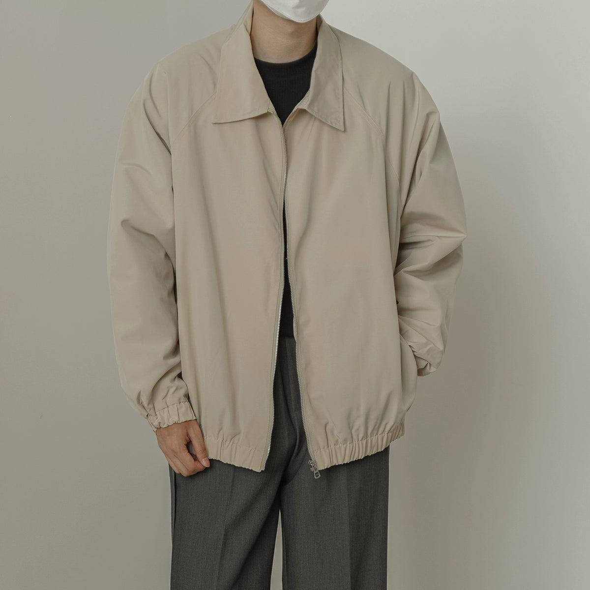 Zhou Basic Casual Loose Jacket-korean-fashion-Jacket-Zhou's Closet-OH Garments