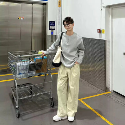 Zhou Basic Henley Collar L/S T-Shirt-korean-fashion-T-Shirt-Zhou's Closet-OH Garments