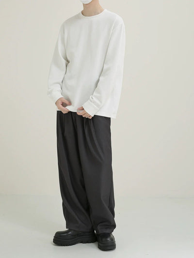 Zhou Basic Long Sleeve T-Shirt-korean-fashion-T-Shirt-Zhou's Closet-OH Garments