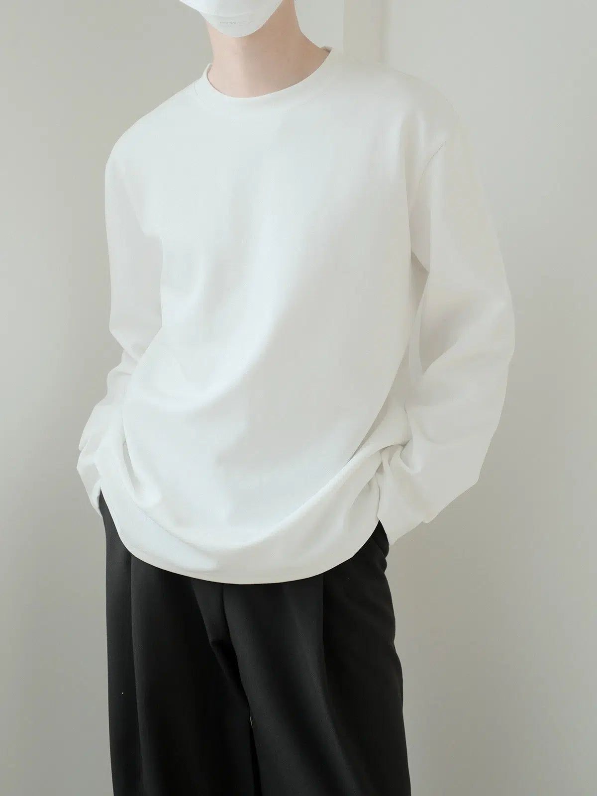 Zhou Basic Loose Fit Long Sleeve T-Shirt-korean-fashion-T-Shirt-Zhou's Closet-OH Garments