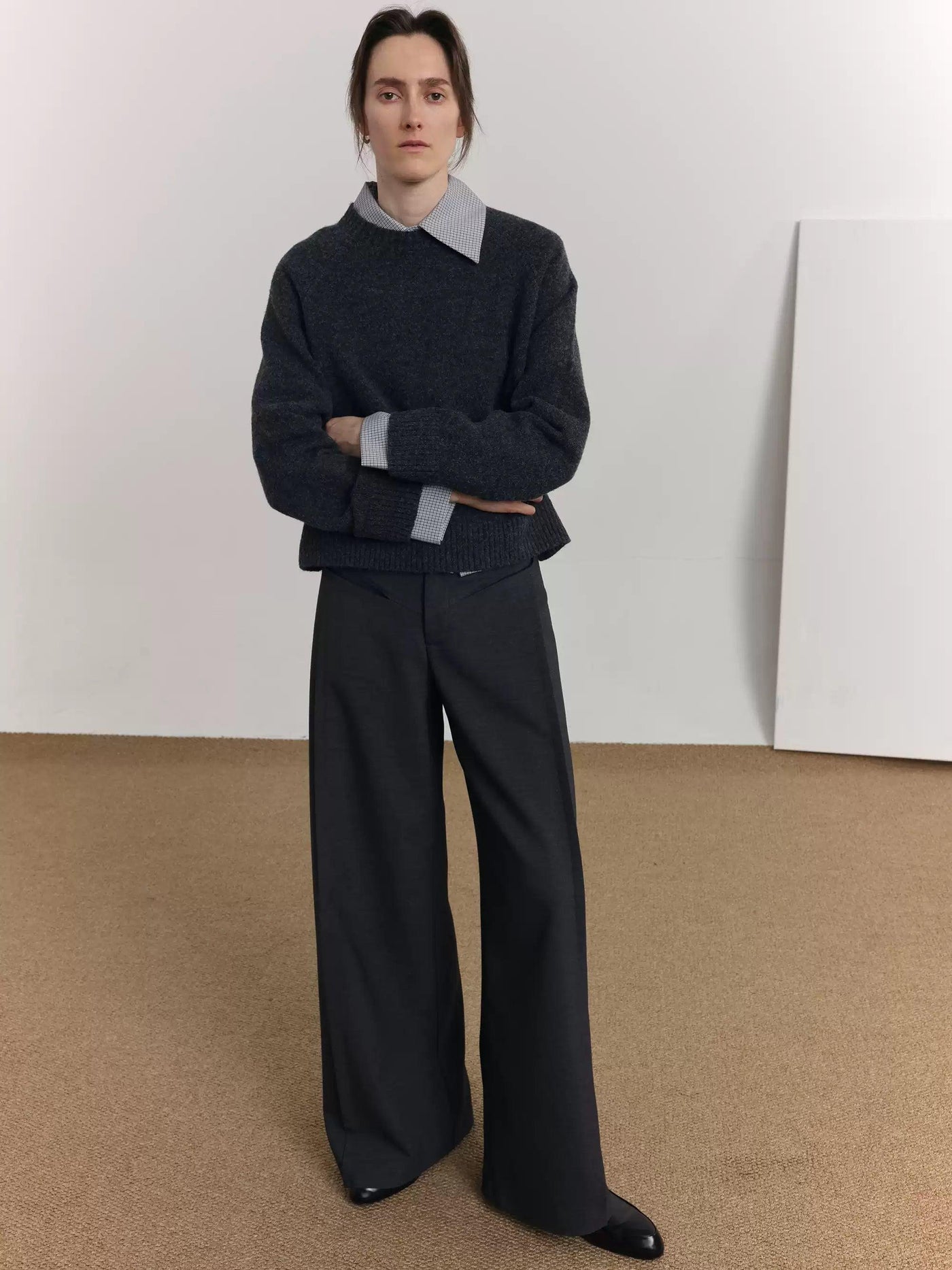 Zhou Basic Ribbed Hem Sweater-korean-fashion-Sweater-Zhou's Closet-OH Garments