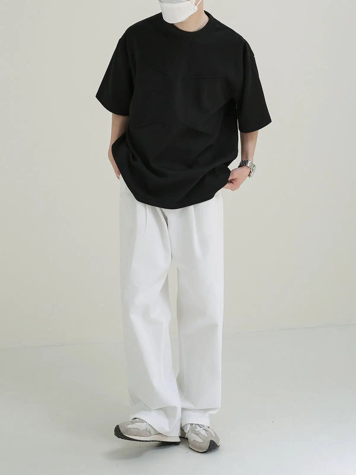 Zhou Basic Structured T-Shirt-korean-fashion-T-Shirt-Zhou's Closet-OH Garments