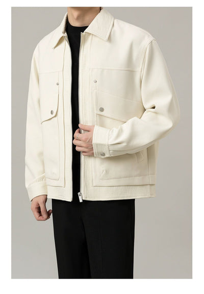 Zhou Big Front Pocket Zipped Jacket-korean-fashion-Jacket-Zhou's Closet-OH Garments