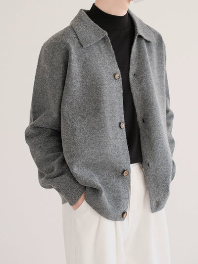 Zhou Boxy Cut Buttoned Knit Cardigan-korean-fashion-Jacket-Zhou's Closet-OH Garments