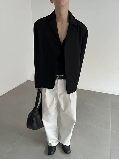 Zhou Boxy Fit Short Blazer-korean-fashion-Blazer-Zhou's Closet-OH Garments