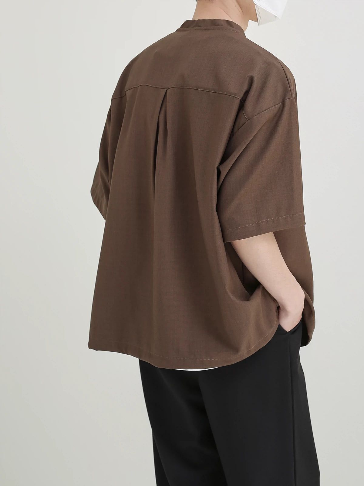Zhou Boxy Short Sleeve Shirt-korean-fashion-Shirt-Zhou's Closet-OH Garments