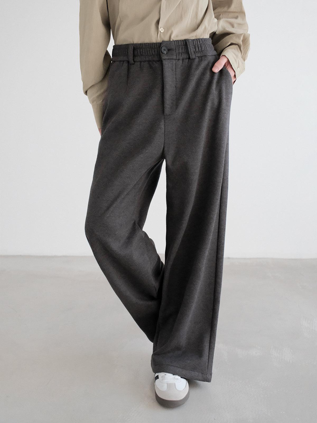 Zhou Buttoned and Gartered Straight Pants-korean-fashion-Pants-Zhou's Closet-OH Garments