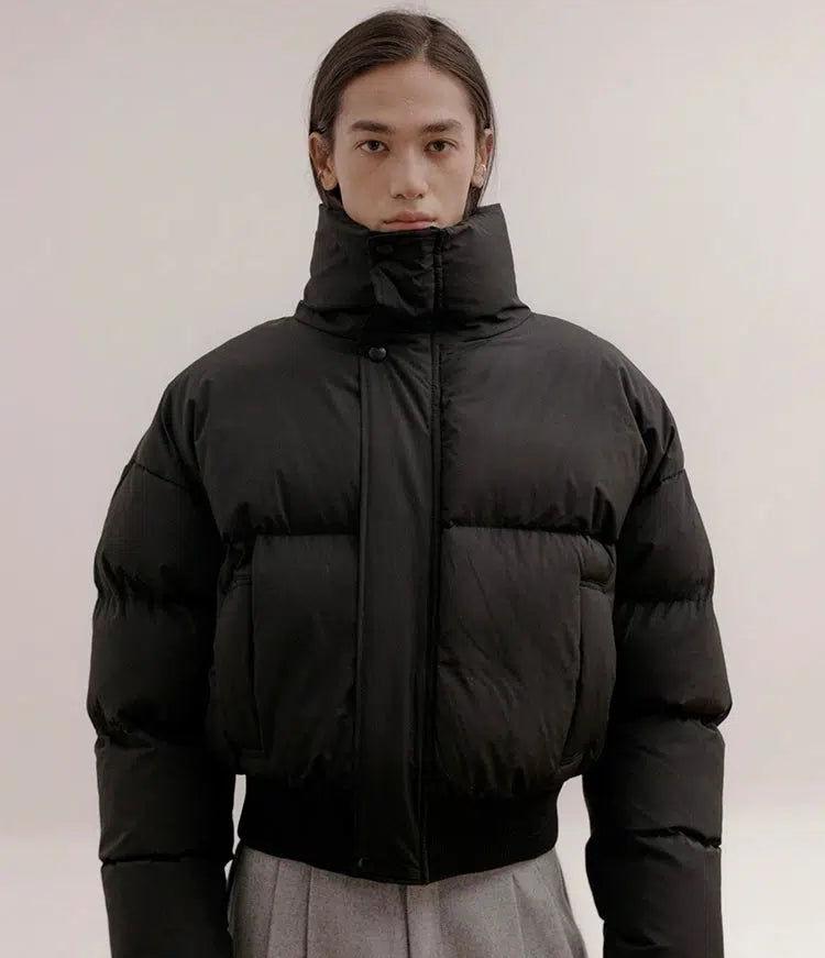 Zhou Buttoned Casual Puffer Jacket-korean-fashion-Jacket-Zhou's Closet-OH Garments