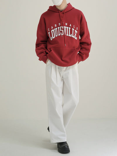 Zhou Cardinals Louisville Text Hoodie-korean-fashion-Hoodie-Zhou's Closet-OH Garments