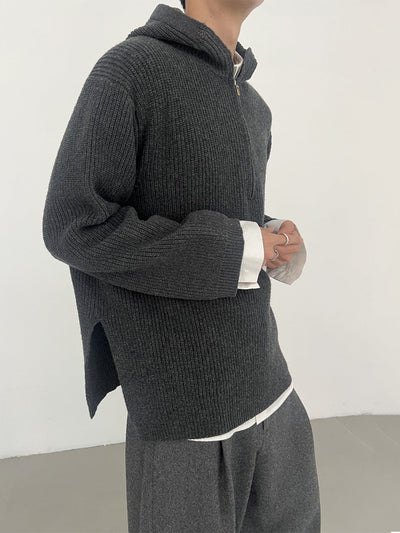 Zhou Casual Basic Knit Half-Zip-korean-fashion-Half-Zip-Zhou's Closet-OH Garments