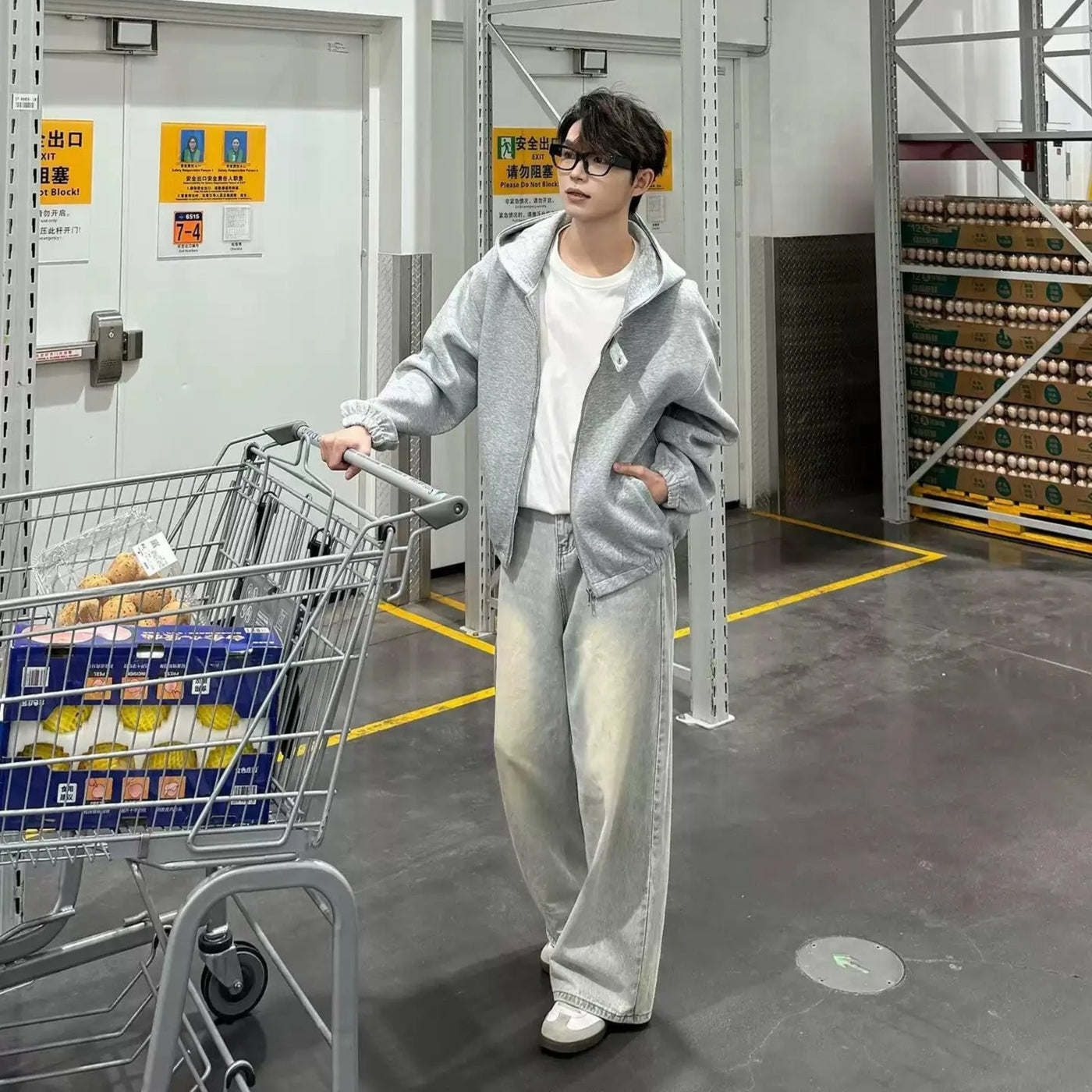 Zhou Casual Fit Zip-Up Hoodie-korean-fashion-Hoodie-Zhou's Closet-OH Garments