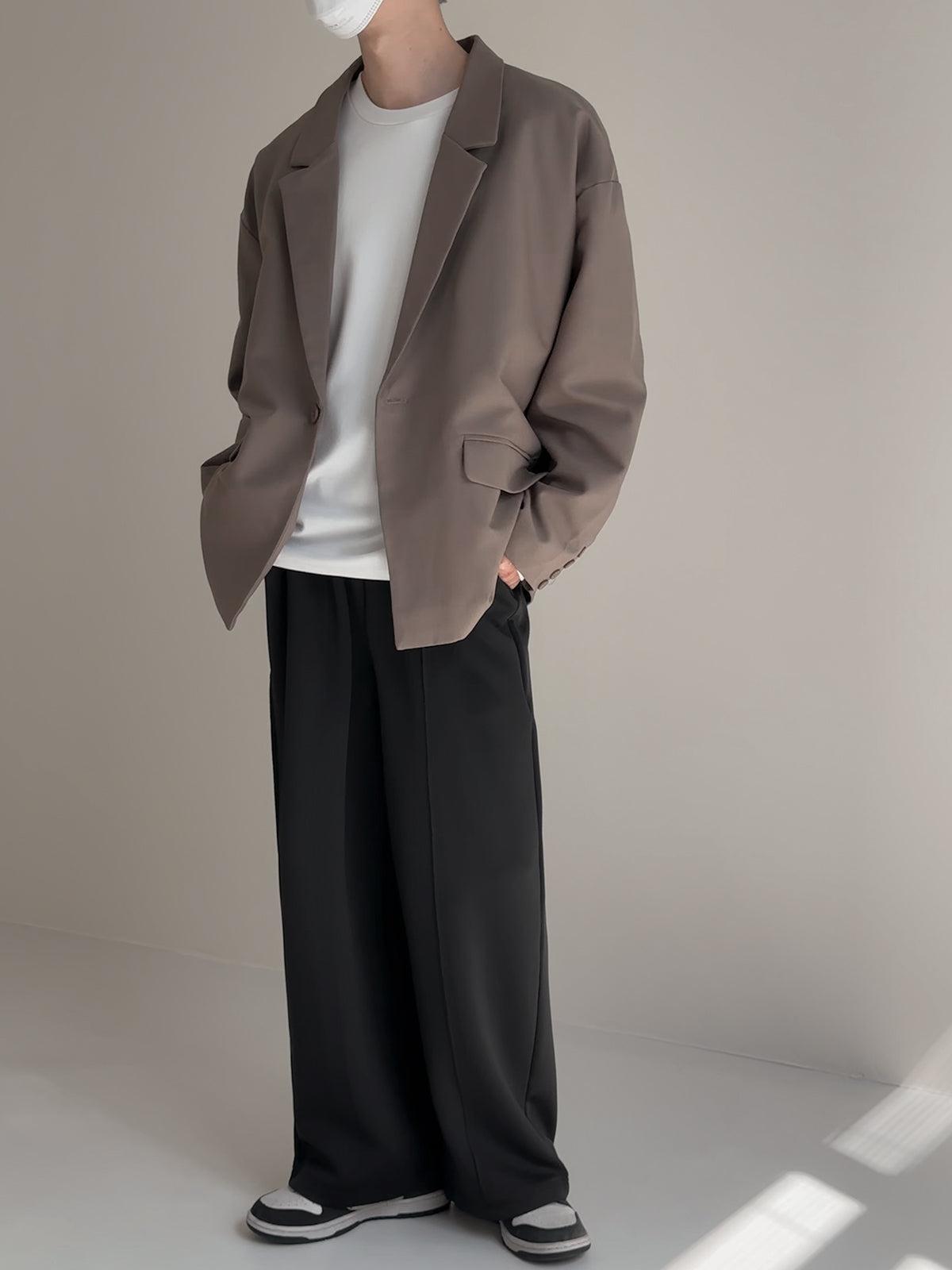 Zhou Casual Single Buttoned Blazer-korean-fashion-Blazer-Zhou's Closet-OH Garments