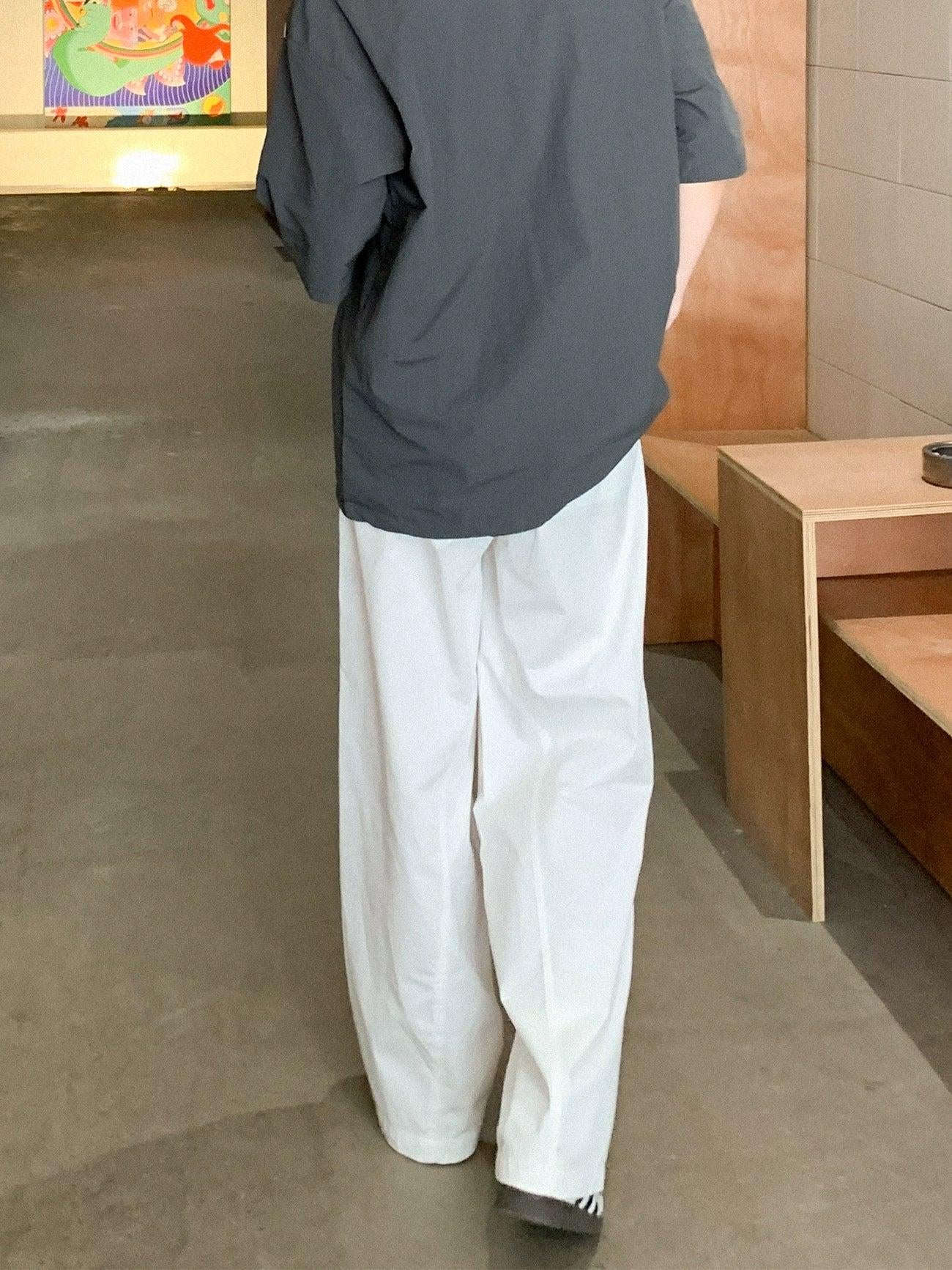 Zhou Casual Solid Straight Pants-korean-fashion-Pants-Zhou's Closet-OH Garments