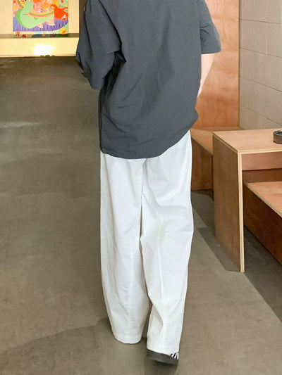Zhou Casual Solid Straight Pants-korean-fashion-Pants-Zhou's Closet-OH Garments