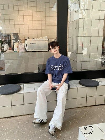 Zhou Casual Solid Straight Pants-korean-fashion-Pants-Zhou's Closet-OH Garments