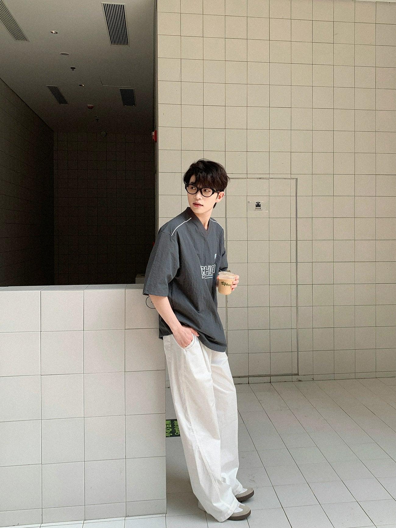 Zhou Casual Solid Straight Pants-korean-fashion-Pants-Zhou's Closet-OH Garments
