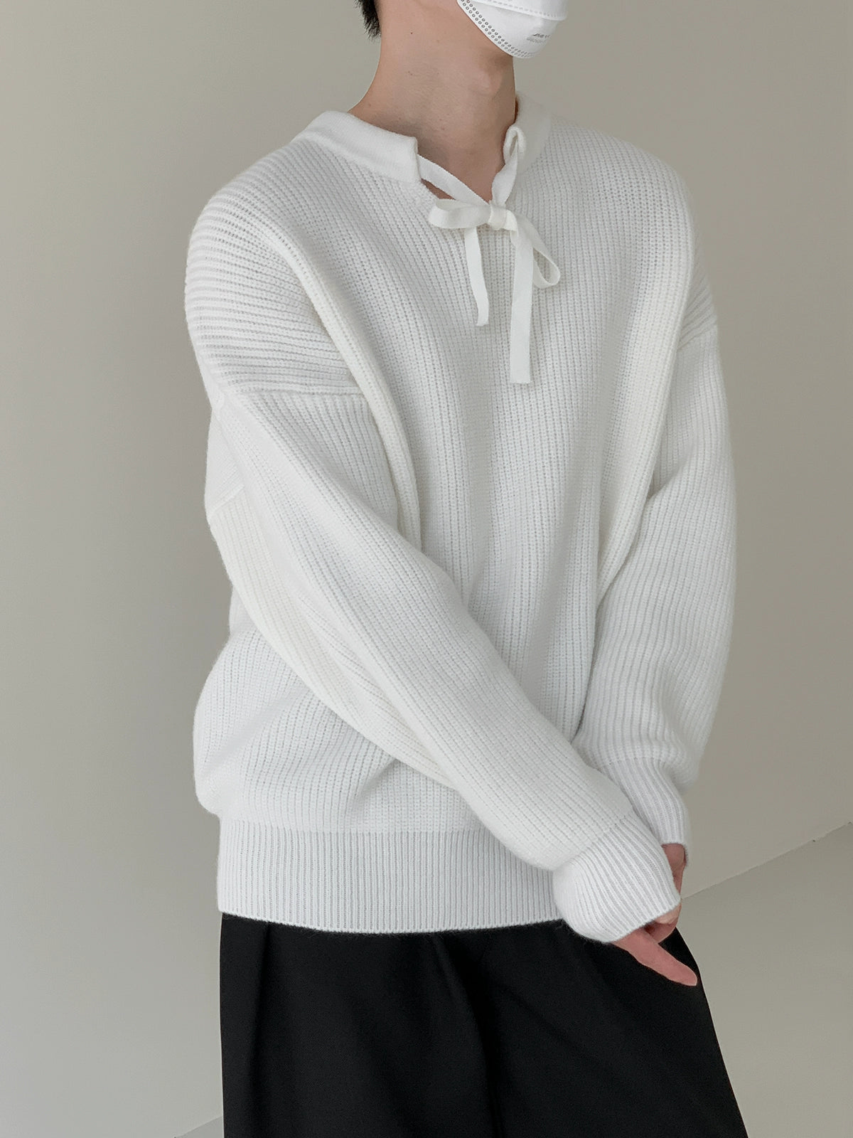 Zhou Casual Strap Collar Sweater-korean-fashion-Sweater-Zhou's Closet-OH Garments