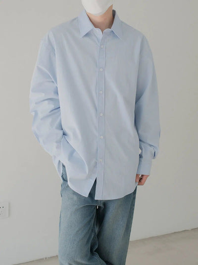 Zhou Casual Style Clean Cut Shirt-korean-fashion-Shirt-Zhou's Closet-OH Garments