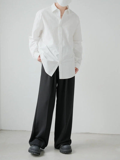 Zhou Casual Style Clean Cut Shirt-korean-fashion-Shirt-Zhou's Closet-OH Garments