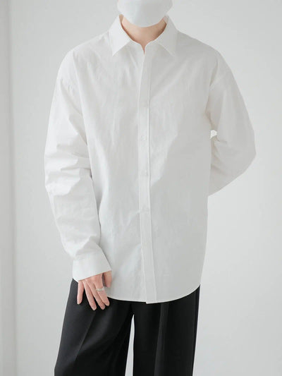 Zhou Casual Style Clean Cut Shirt-korean-fashion-Shirt-Zhou's Closet-OH Garments