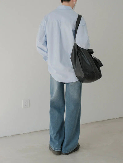 Zhou Casual Style Clean Cut Shirt-korean-fashion-Shirt-Zhou's Closet-OH Garments