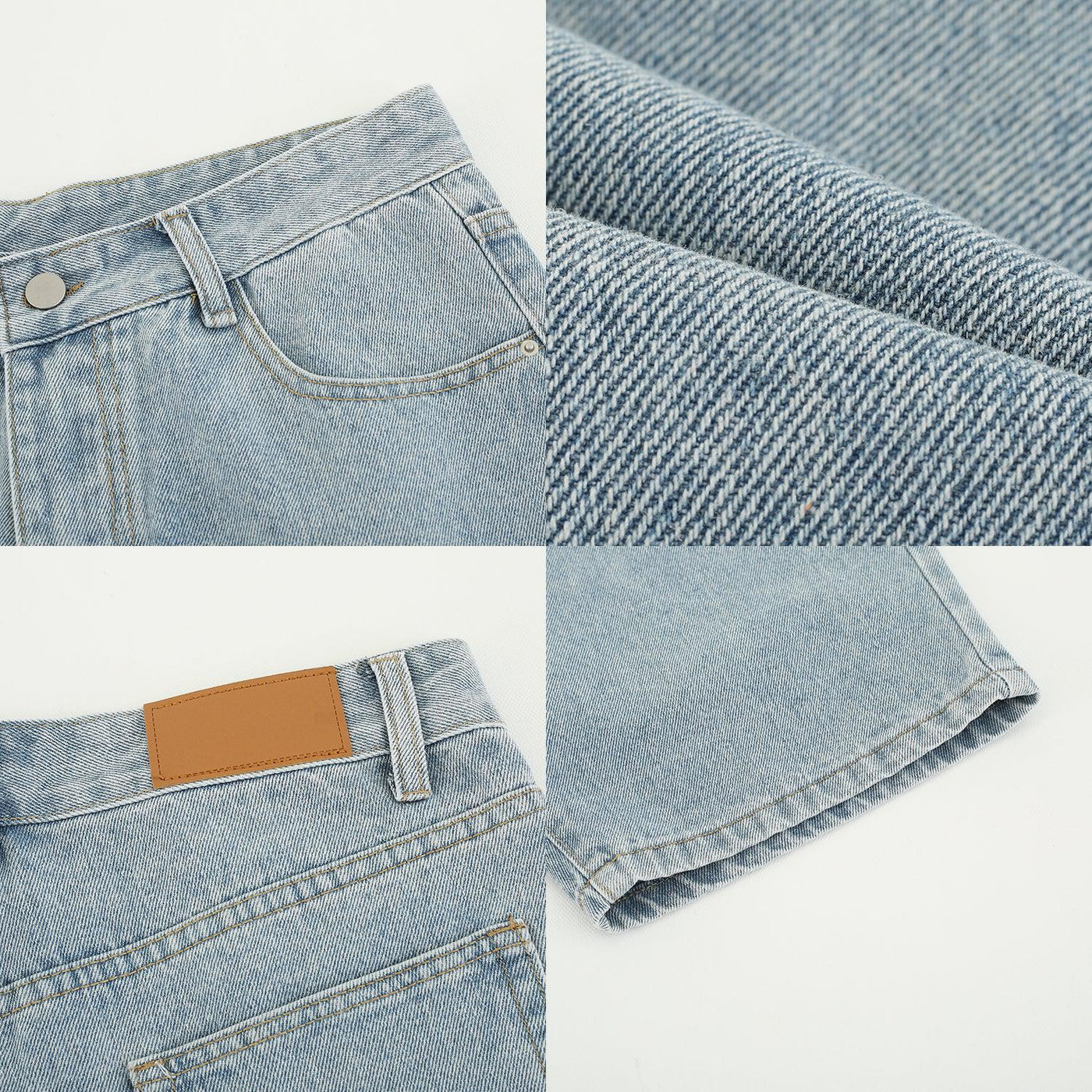 Zhou Casual Washed Regular Jeans-korean-fashion-Jeans-Zhou's Closet-OH Garments