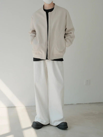 Zhou Casual Zip-Through Jacket-korean-fashion-Jacket-Zhou's Closet-OH Garments