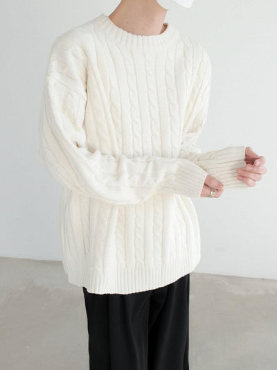 Zhou Chain Link Comfty Sweater-korean-fashion-Sweater-Zhou's Closet-OH Garments