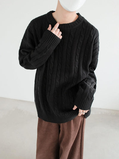 Zhou Chain Link Comfty Sweater-korean-fashion-Sweater-Zhou's Closet-OH Garments