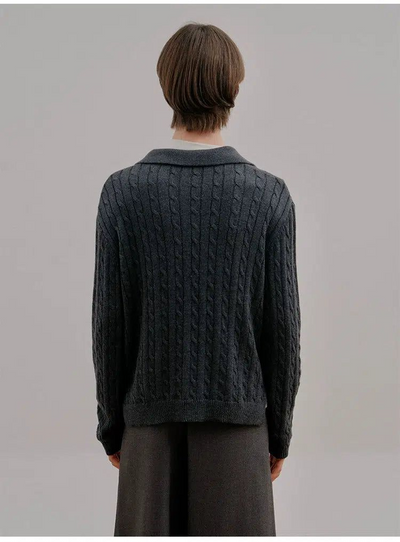 Zhou Chain Link Pattern Sweater-korean-fashion-Sweater-Zhou's Closet-OH Garments