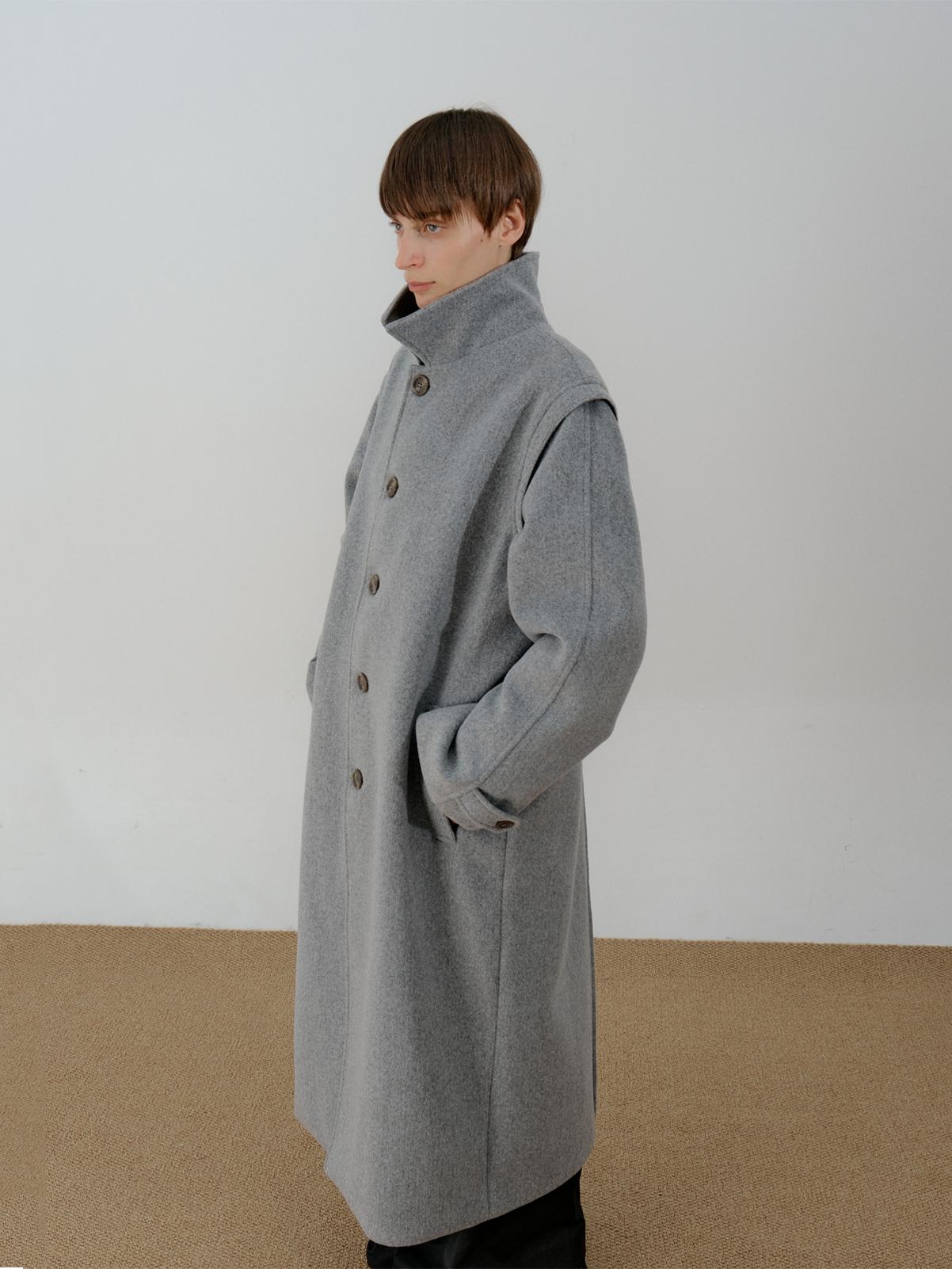 Zhou Chic Structured Long Coat-korean-fashion-Long Coat-Zhou's Closet-OH Garments