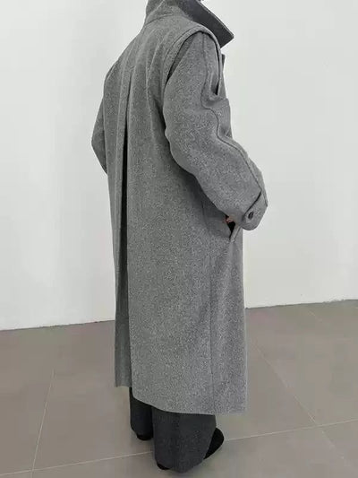 Zhou Chic Structured Long Coat-korean-fashion-Long Coat-Zhou's Closet-OH Garments