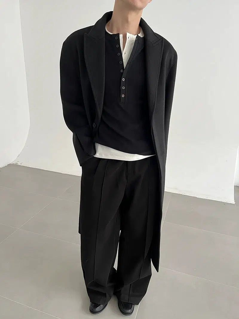 Zhou Cinched Waist Long Coat-korean-fashion-Long Coat-Zhou's Closet-OH Garments