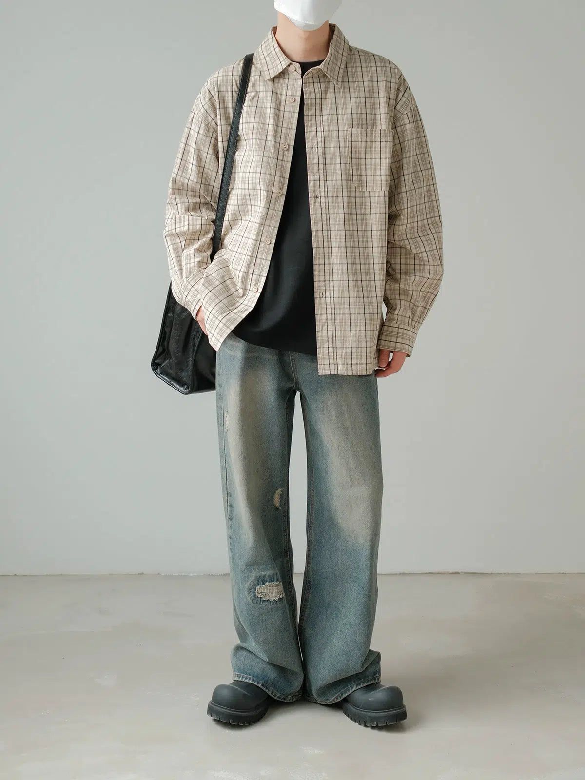 Zhou Classic Checked Shirt-korean-fashion-Shirt-Zhou's Closet-OH Garments