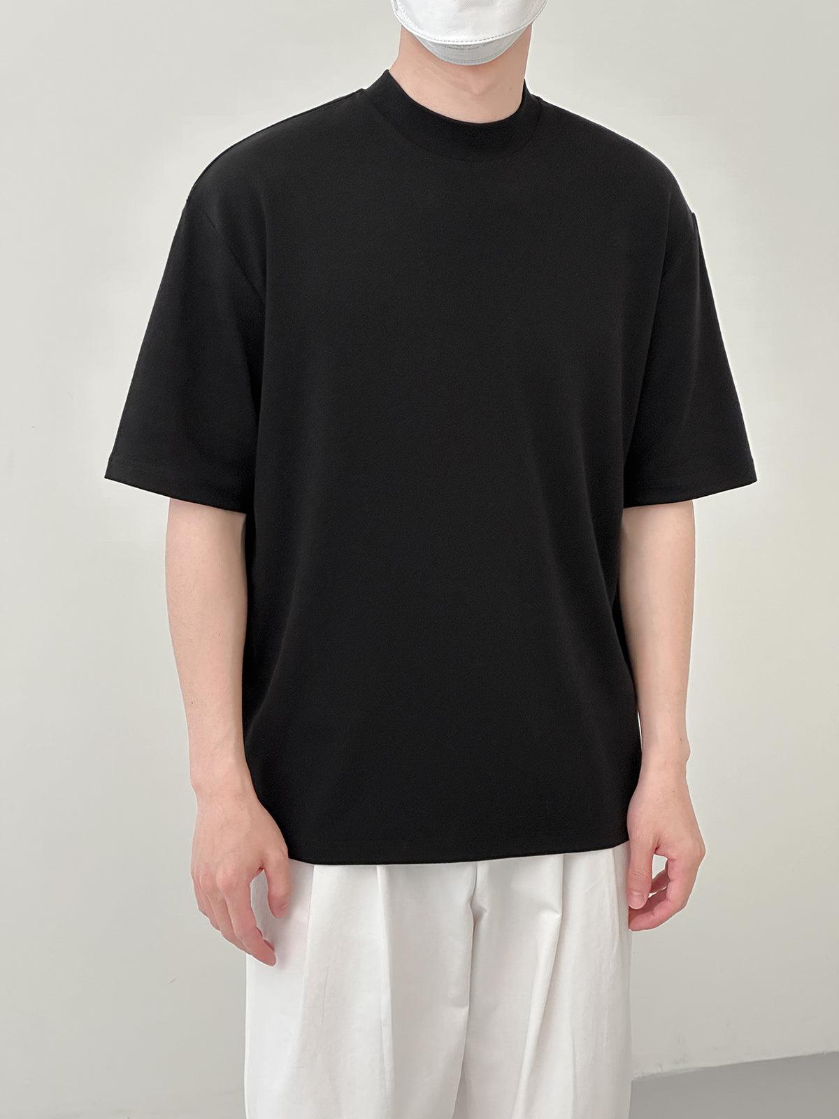 Zhou Classic Plain Color Roomy Fit T-Shirt-korean-fashion-T-Shirt-Zhou's Closet-OH Garments