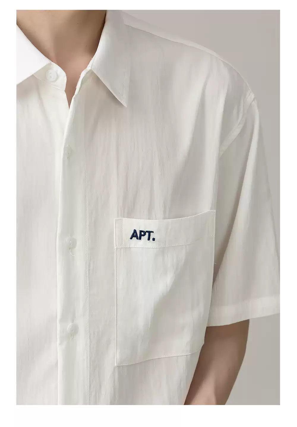Zhou Clean Fit Buttoned Shirt-korean-fashion-Shirt-Zhou's Closet-OH Garments