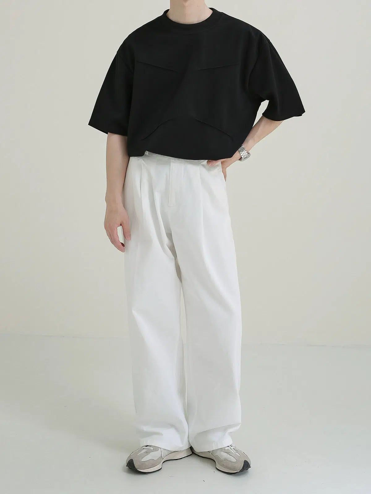 Zhou Clean Fit Straight Pants-korean-fashion-Pants-Zhou's Closet-OH Garments