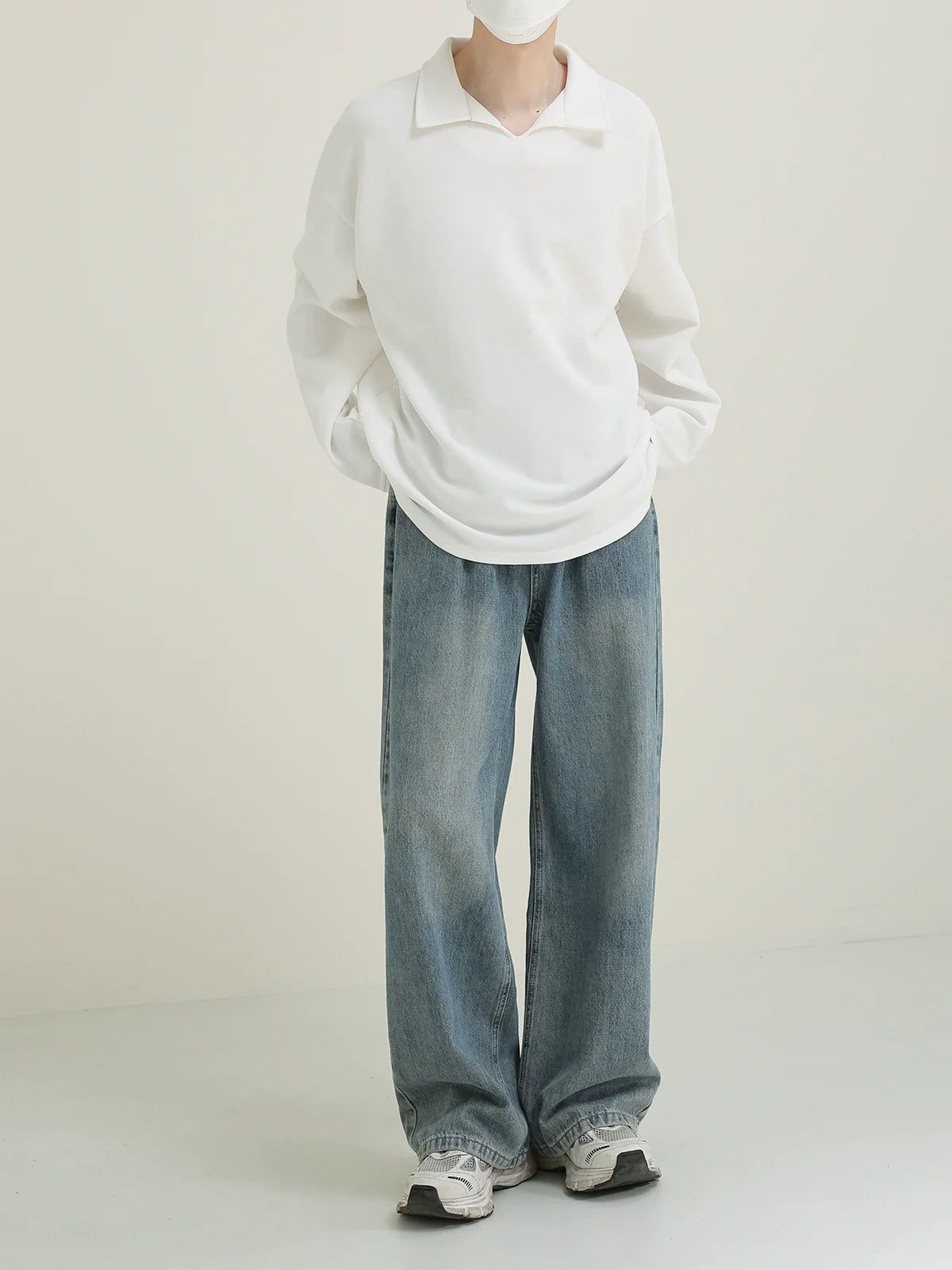 Zhou Collared Relaxed Fit T-Shirt-korean-fashion-T-Shirt-Zhou's Closet-OH Garments