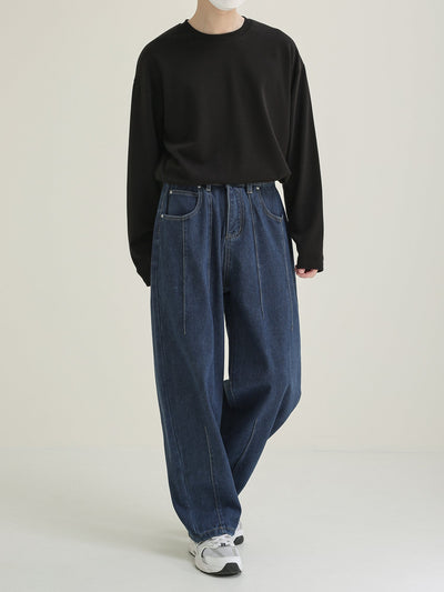 Zhou Comfty Fit Washed Jeans-korean-fashion-Jeans-Zhou's Closet-OH Garments