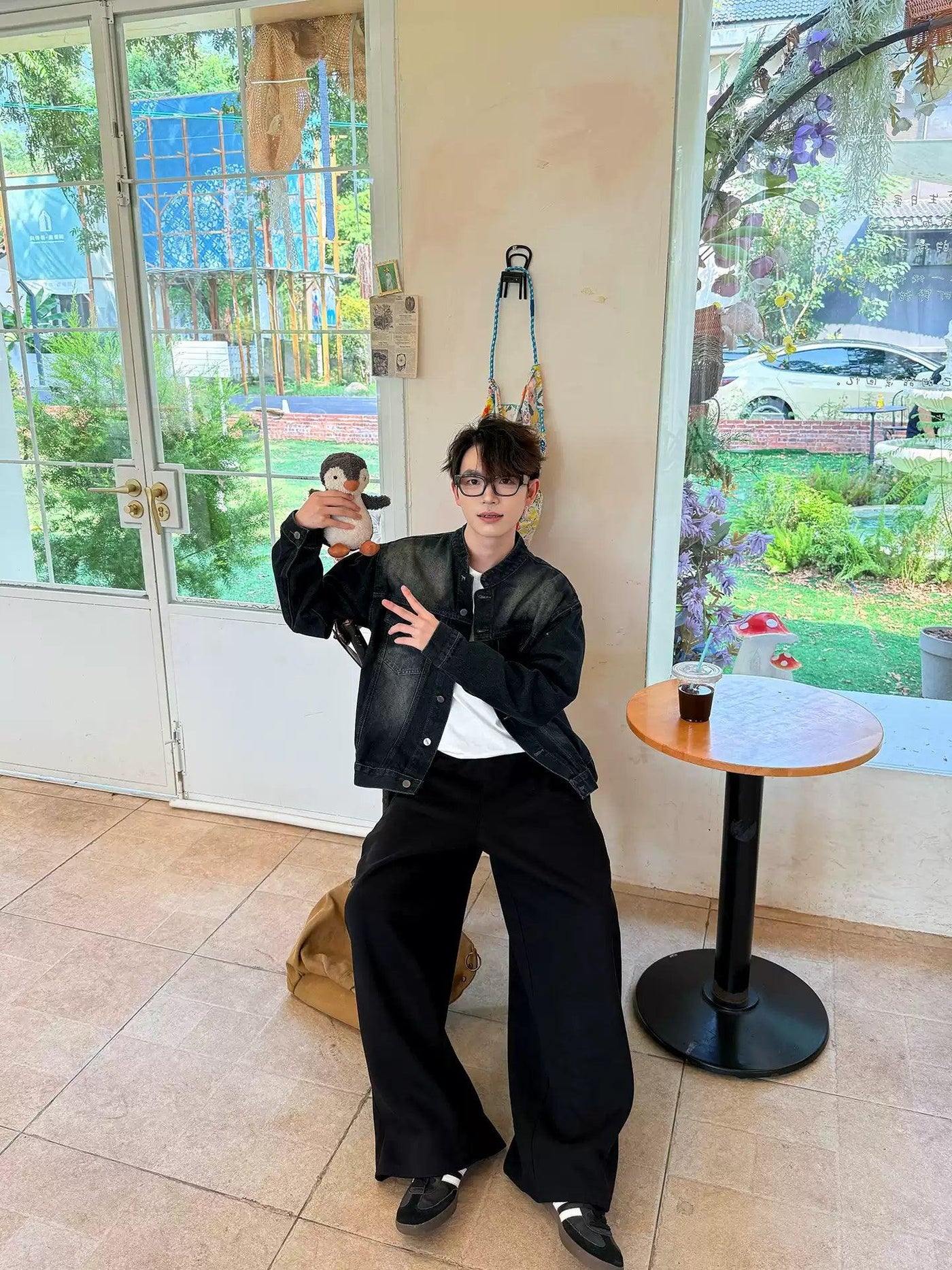 Zhou Comfy Loose Fit Sweatpants-korean-fashion-Pants-Zhou's Closet-OH Garments