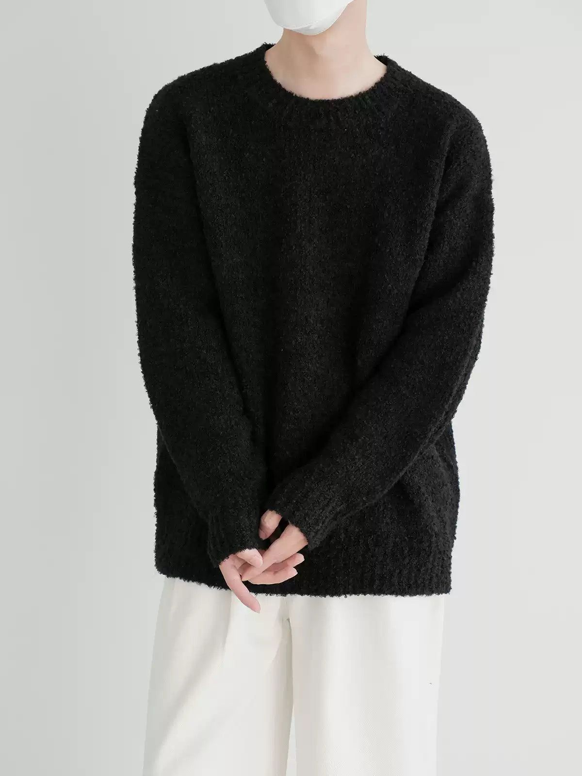 Zhou Comfy Ribbed Hem Sweater-korean-fashion-Sweater-Zhou's Closet-OH Garments