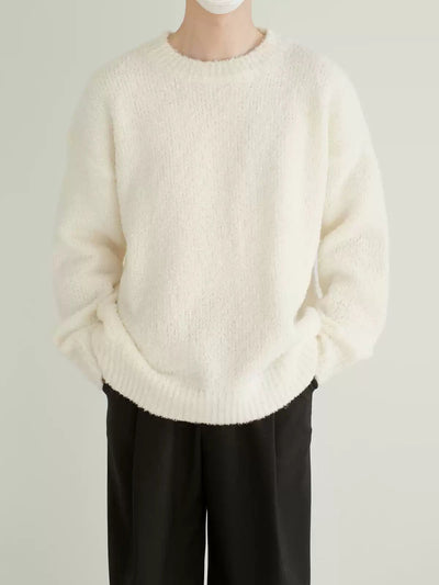 Zhou Comfy Ribbed Hem Sweater-korean-fashion-Sweater-Zhou's Closet-OH Garments