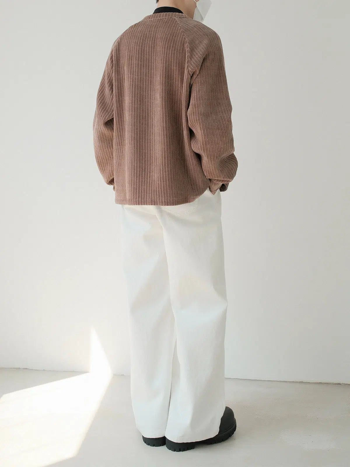 Zhou Corduroy Buttoned Sweater-korean-fashion-Sweater-Zhou's Closet-OH Garments