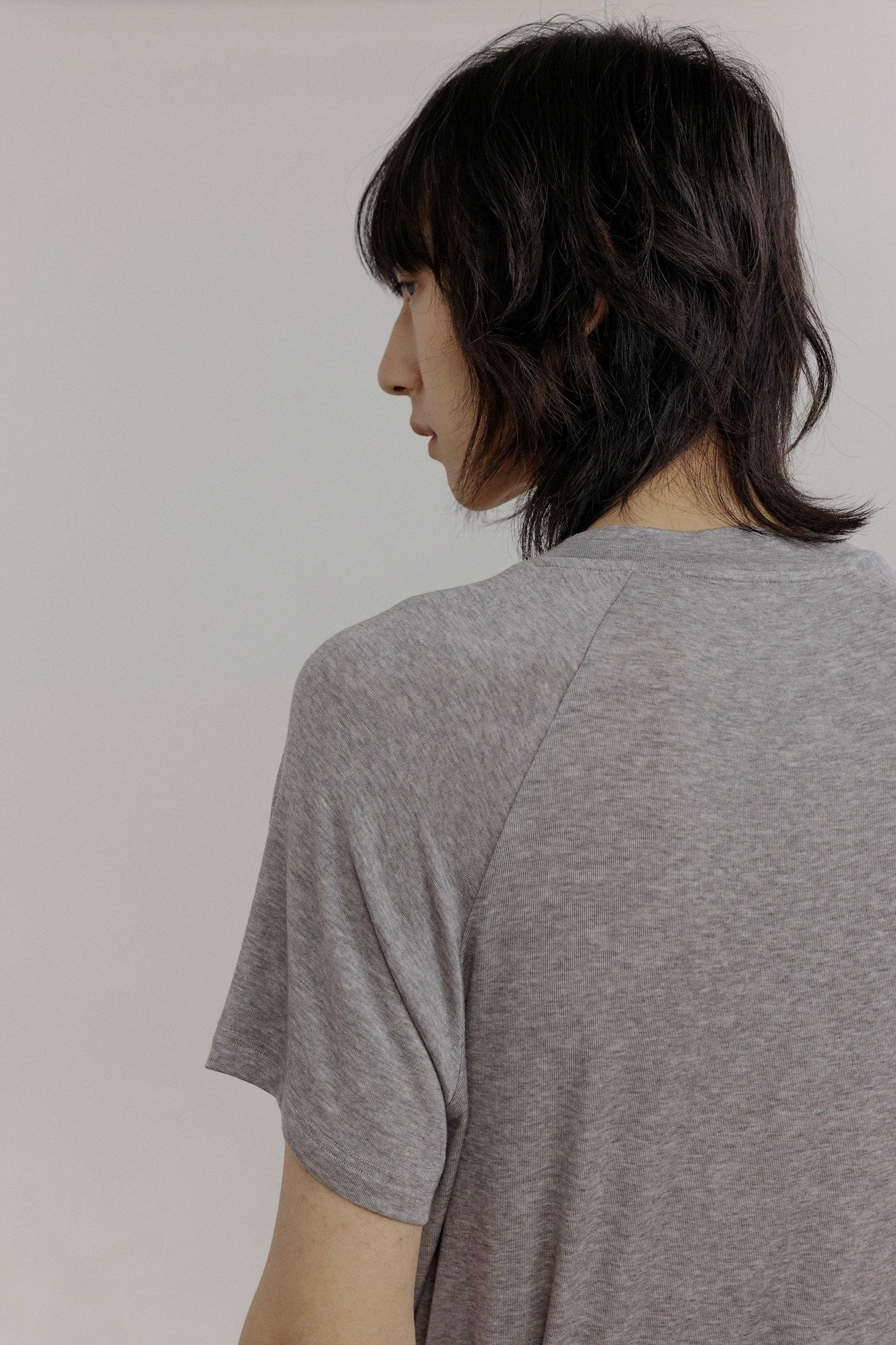 Zhou Cross-Neck Raglan Sleeve T-Shirt-korean-fashion-T-Shirt-Zhou's Closet-OH Garments