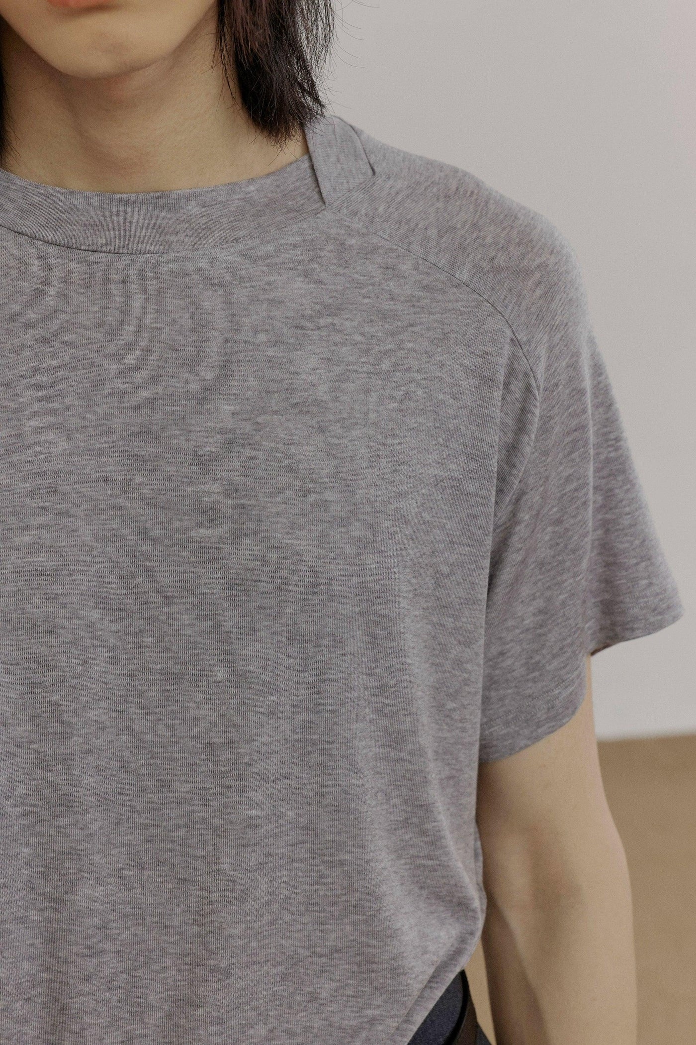 Zhou Cross-Neck Raglan Sleeve T-Shirt-korean-fashion-T-Shirt-Zhou's Closet-OH Garments